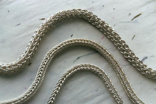 Hand-made chains done after antique patterns